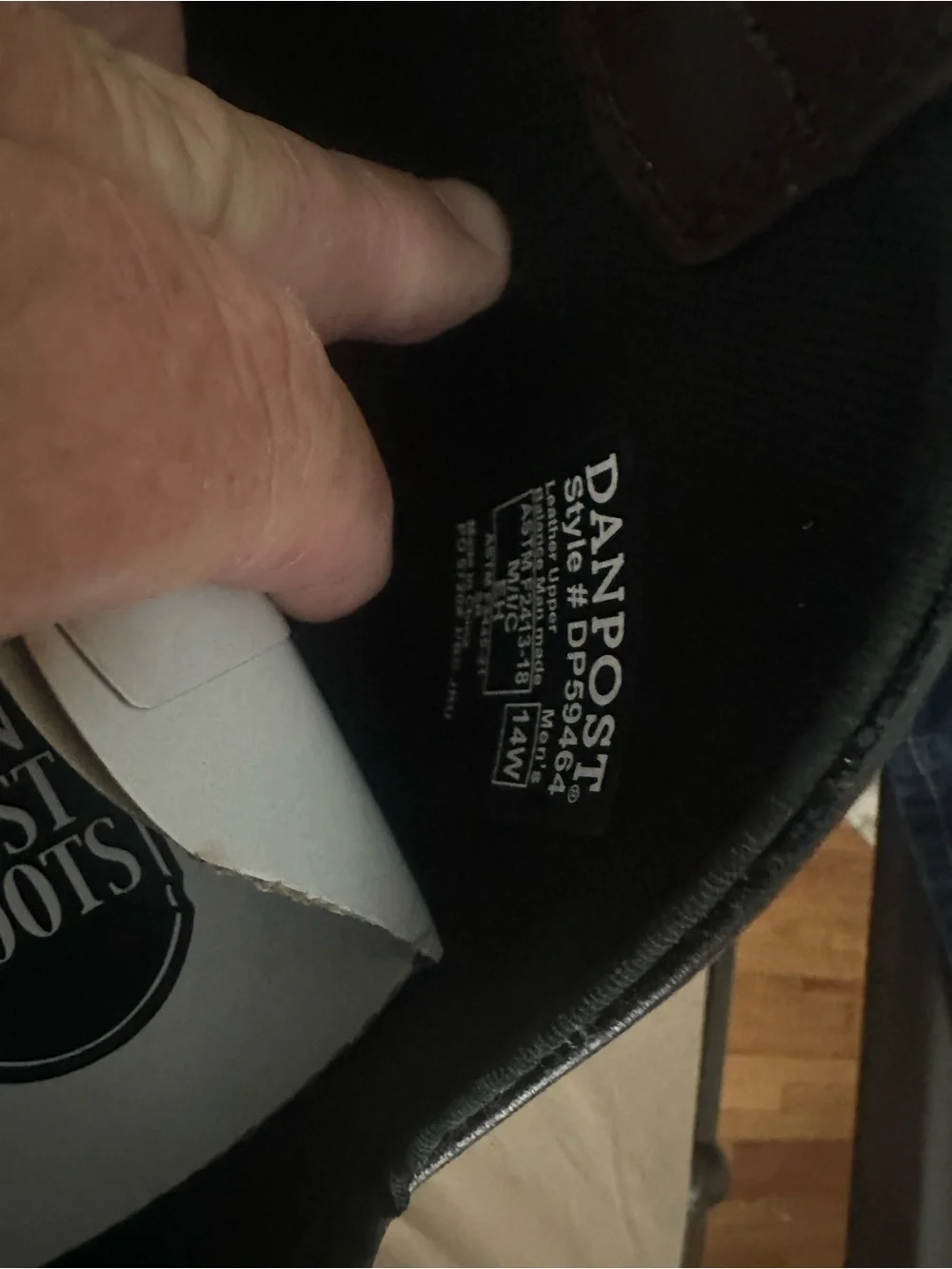 Dan Post Dark Brown Work Certified Pull-On Western Boots